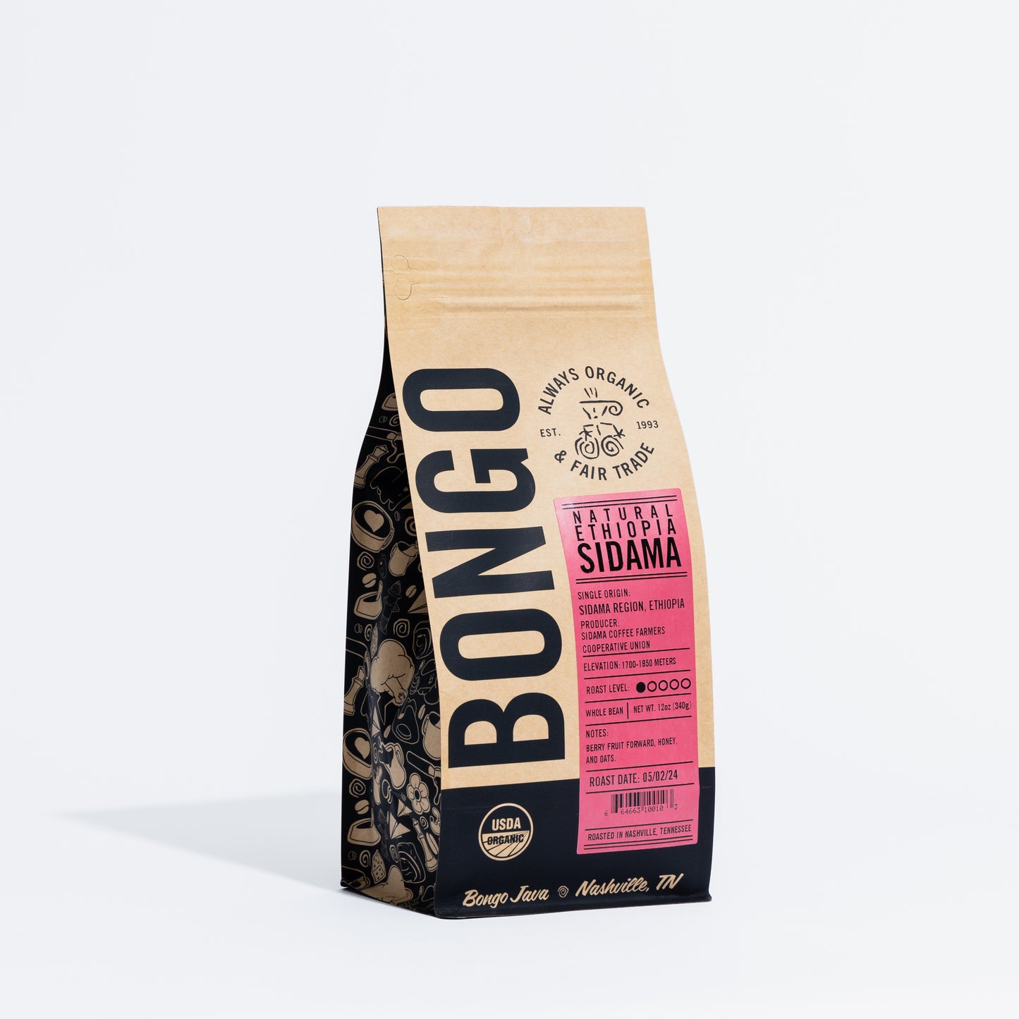 Natural Ethiopia Sidama 12oz- Office Subscription - BongoJava.com