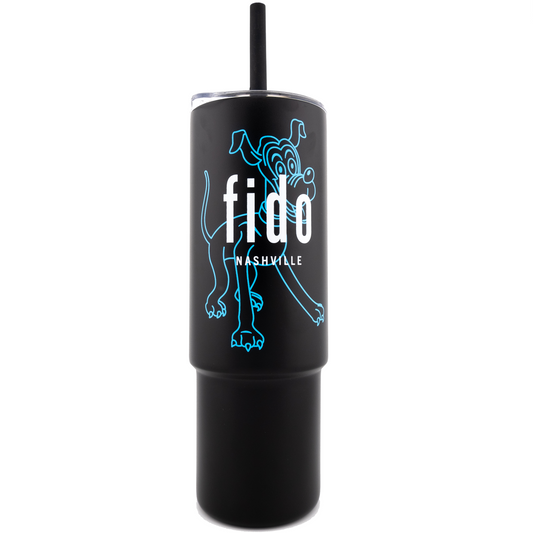 Fido 32 oz Straw Cup- Black