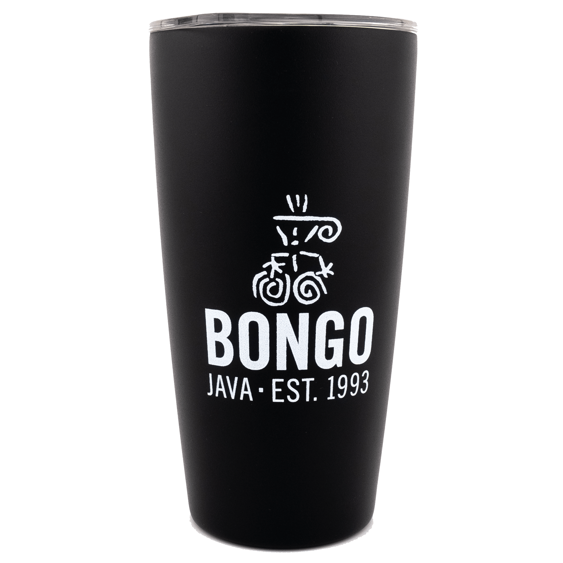 Bongo Java 16 oz Tumbler with Slide Lid (Black) - Bongo Roasting Co.
