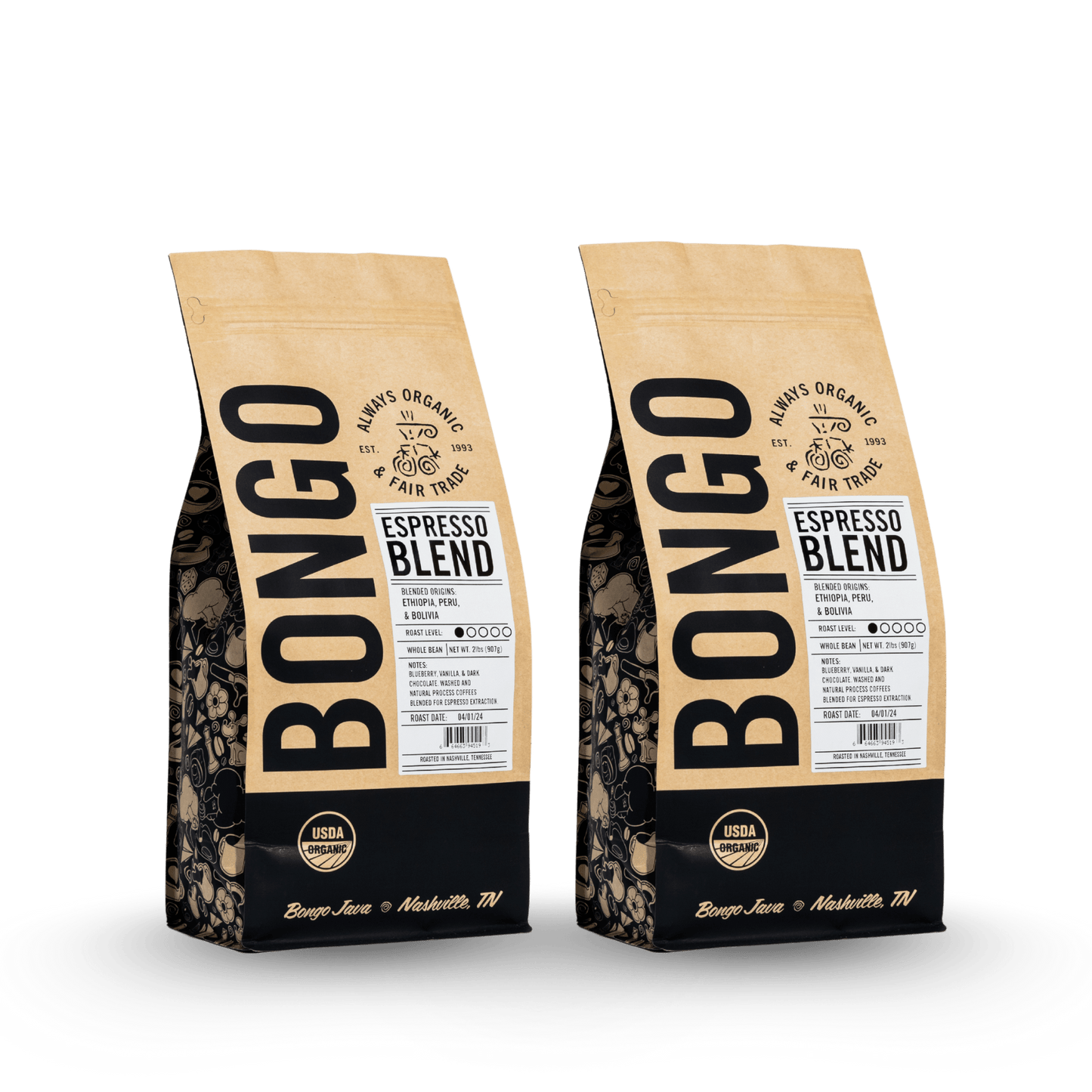 Espresso Blend 2lb - Office Subscription - Bongo Roasting Co.